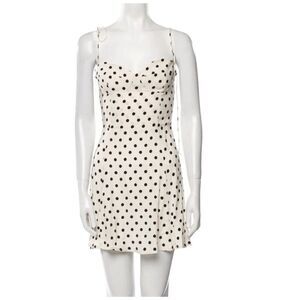 Reformation Polka Dot Print Mini Dress